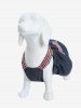 Pet's Plaid Pocket Elastic Trim Denim Tank Dress -  
