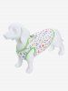 Pet's Colorful Letters Print D-Ring Tank Top -  