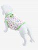 Pet's Colorful Letters Print D-Ring Tank Top -  