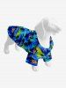 Pet's Coconut Tree Sea Flower Print Hawaii Shirt -  