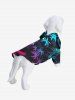Pet's Ombre Coconut Tree Print Buttons Hawaii Shirt -  