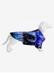 Pet's Coconut Tree Cloud Sky Print Hawaii Shirt -  