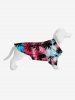 Coconut Tree Bird Cloud Colorblock Print Hawaii Dog and Owner Matching Outfits -  