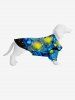 Vintage Glitter Spiral Painting Galaxy Print Hawaii Dog And Owner Matching Outfits -  