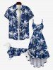 Pet's Coconut Tree Print Hawaii Shirt -  
