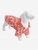 Pet's Turn-down Collar Coconut Tree Floral  Print Hawaii Button Shirt -  