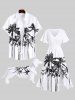 Pet's Coconut Tree Print Hawaii Shirt -  