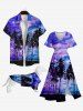 Pet's Coconut Tree Cloud Sky Print Hawaii Shirt -  