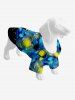 Pet's Spiral Galaxy Painting Print Hawaii Button Shirt -  