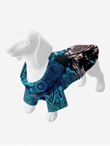 Coconut Tree Vintage Floral Print Hawaii Dog And Owner Matching Outfits