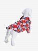 Red Hibiscus Flower Tropical Palm Leaf Print Hawaii Dog and Owner Matching Outfits -  