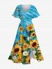 Sunflower Daisy Painting Print Dog And Owner Matching Outfits -  