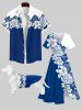 Pet's Hibiscus Flowers Palm Leaf Print Hawaii Shirt -  