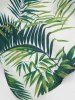 Pet's Turn-down Collar Tropical Leaf Print Hawaii Button Shirt -  