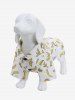 Pet's Turn-down Collar Bananas Print Button Shirt -  