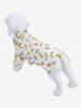 Pet's Turn-down Collar Bananas Print Button Shirt -  