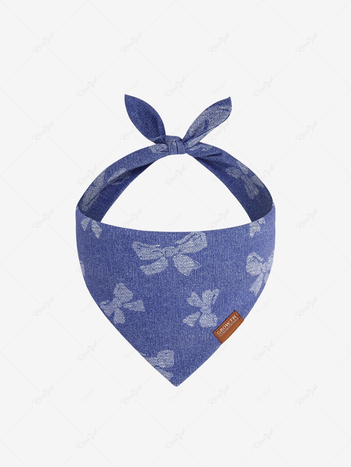 Affordable Pet's Bowknot Demin 3D Print Bibs Bandana  