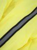 Pet's Reflective Trim Striped Patchwork Bee Pattern Button Wing Waterproof Raincoat -  