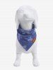 Pet's Bowknot Demin 3D Print Bibs Bandana -  