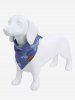 Pet's Bowknot Demin 3D Print Bibs Bandana -  