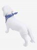 Pet's Bowknot Demin 3D Print Bibs Bandana -  