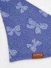Pet's Bowknot Demin 3D Print Bibs Bandana -  