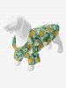 Pet's Pineapple Tropical Leaf Print Hawaii Shirt -  