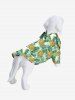 Pet's Pineapple Tropical Leaf Print Hawaii Shirt -  