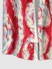 Chemise à Boutons avec Poche et à Imprimé Drapeau Américain Patriotique pour Hommes - Multi-A 3XL