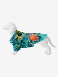 Pet's Sea Creatures Turtle Sea Print Hawaii Shirt -  