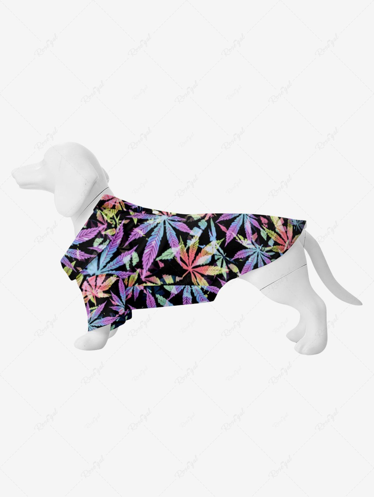 Affordable Pet's Colorful Coconut Tree Print Hawaii Shirt  