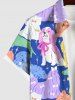 Colorful Cute Fluffy Dog Stars Print Dog And Owner Matching Outfits -  