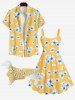 Pet's Flowers Print Hawaii Shirt -  