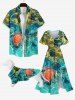 Pet's Sea Creatures Turtle Sea Print Hawaii Shirt -  