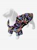 Pet's Colorful Coconut Tree Print Hawaii Shirt -  