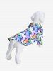 Pet's Colorful Cute Fluffy Dog Print Hawaii Button Shirt -  