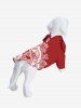 Flower Curve Line Print Hawaii Dog And Owner Matching Outfits -  