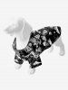 Galaxy Sun Moon Star Eyes Skulls Print Dog and Owner Matching Outfits -  