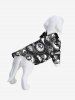 Galaxy Sun Moon Star Eyes Skulls Print Dog and Owner Matching Outfits -  