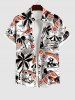 Coconut Tree Beach Seascape Swallow Sun Print Plus Size Matching Hawaii Beach Outfit For Couples -  
