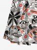Coconut Tree Beach Seascape Swallow Sun Print Plus Size Matching Hawaii Beach Outfit For Couples -  