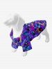 Pet's Colorful Musical Instruments Guitar Stars Print Button Shirt -  