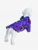 Pet's Colorful Musical Instruments Guitar Stars Print Button Shirt -  
