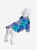 Pet's Colorful Ombre Coconut Leaves Floral Print Hawaii Button Shirt -  