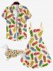 Pet's Beach Colorful Flip Flops Slippers Print Hawaii Shirt -  