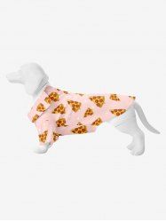 Pet's Pizza Print Button Shirt -  