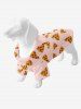 Pet's Pizza Print Button Shirt -  
