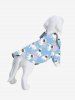 Pet's Rose Flower Leaf Dog Print Shirt -  