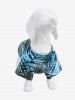 Pet's Tropical Leaf Print Hawaii T-shirt -  