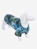 Pet's Tropical Leaf Print Hawaii T-shirt -  